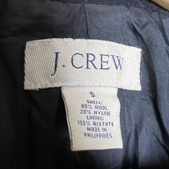 CLEARANCE! Black J. Crew Double Breasted Peacoat Size S EUC - Picture 5 of 5